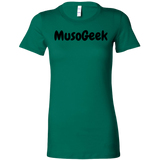 MusoGeek Bella Women's Shirt Black Script