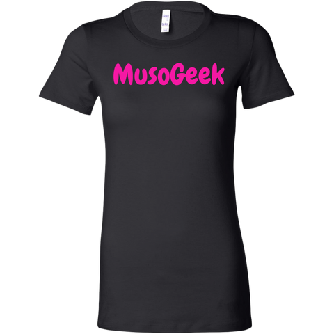 MusoGeek Bella Women's Shirt Pink Script