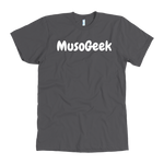 MusoGeek T Shirt White Script