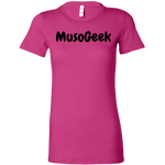 MusoGeek Bella Women's Shirt Black Script