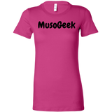 MusoGeek Bella Women's Shirt Black Script