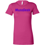 MusoGeek Bella Women's Shirt Purple Script