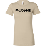 MusoGeek Bella Women's Shirt Black Script