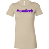 MusoGeek Bella Women's Shirt Purple Script