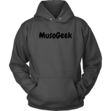 MusoGeek Unisex Hoodie Black Script