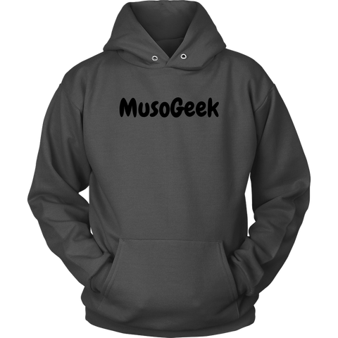 MusoGeek Unisex Hoodie Black Script