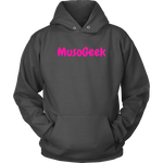 MusoGeek Unisex Hoodie Pink Script