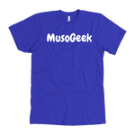 MusoGeek T Shirt White Script