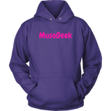 MusoGeek Unisex Hoodie Pink Script