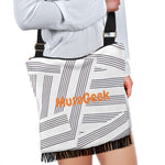 MusoGeek Manuscript Crossbody Boho Handbag Orange Script