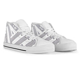 Manuscript White Trim High Top Shoe