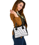 Manuscript Shoulder Handbag