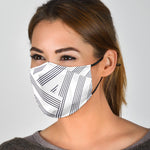 Manuscript Face Mask Black Ties