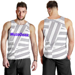 MusoGeek Manuscript Men's Tank Top Purple Script