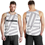 MusoGeek Manuscript Men's Tank Top Black Script