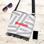 MusoGeek Manuscript Crossbody Boho Handbag Red Script