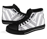 Manuscript High Top Black Trim Shoe