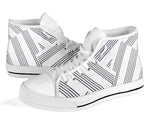 Manuscript White Trim High Top Shoe