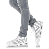 Manuscript White Trim High Top Shoe