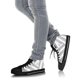 Manuscript High Top Black Trim Shoe