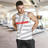 MusoGeek Manuscript Men's Tank Top Red Script