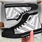 Manuscript High Top Black Trim Shoe