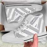 Manuscript White Trim High Top Shoe