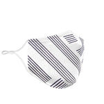 Manuscript Face Mask White Ties