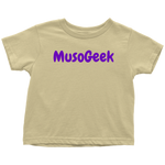 MusoGeek Toddler T - Shirt Purple Script