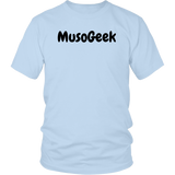 MusoGeek District Unisex Shirt Black Script