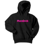 MusoGeek Youth Hoodie Pink Script