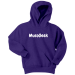 MusoGeek Youth Hoodie White Script