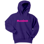 MusoGeek Youth Hoodie Pink Script