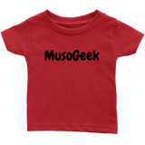 MusoGeek Infant T - Shirt Black Script