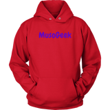 MusoGeek Unisex Hoodie Purple Script