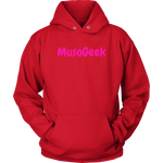 MusoGeek Unisex Hoodie Pink Script