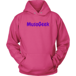 MusoGeek Unisex Hoodie Purple Script