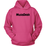 MusoGeek Unisex Hoodie Black Script