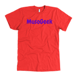 MusoGeek T Shirt Purple Script