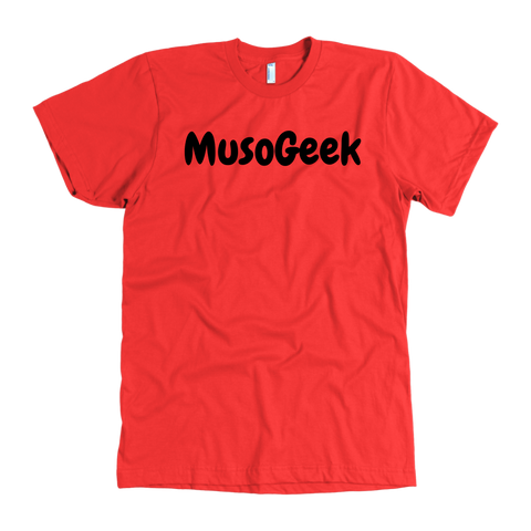 MusoGeek T Shirt Black Script