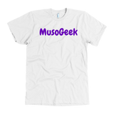 MusoGeek T Shirt Purple Script