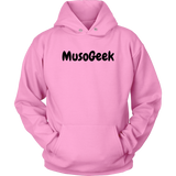 MusoGeek Unisex Hoodie Black Script