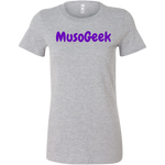 MusoGeek Bella Women's Shirt Purple Script