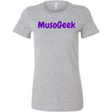 MusoGeek Bella Women's Shirt Purple Script