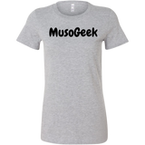 MusoGeek Bella Women's Shirt Black Script