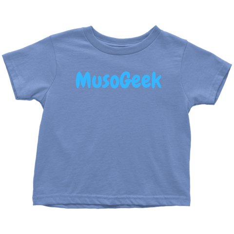 MusoGeek Toddler T - Shirt Blue Script