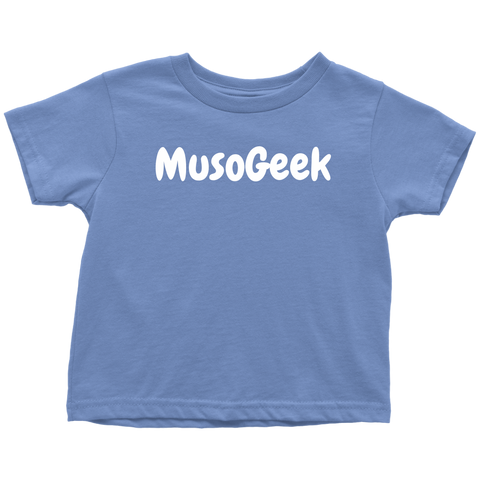 MusoGeek Toddler T - Shirt White Script