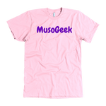 MusoGeek T Shirt Purple Script