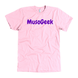 MusoGeek T Shirt Purple Script