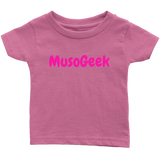 MusoGeek Infant T - Shirt Pink Script